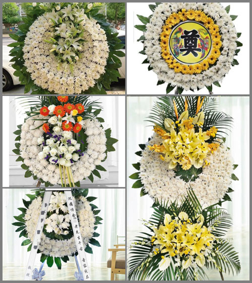 山东青岛莱西市马连庄镇南森格庄村花圈速递